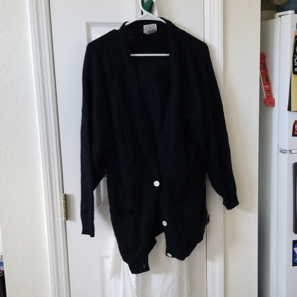 Black knit sweater